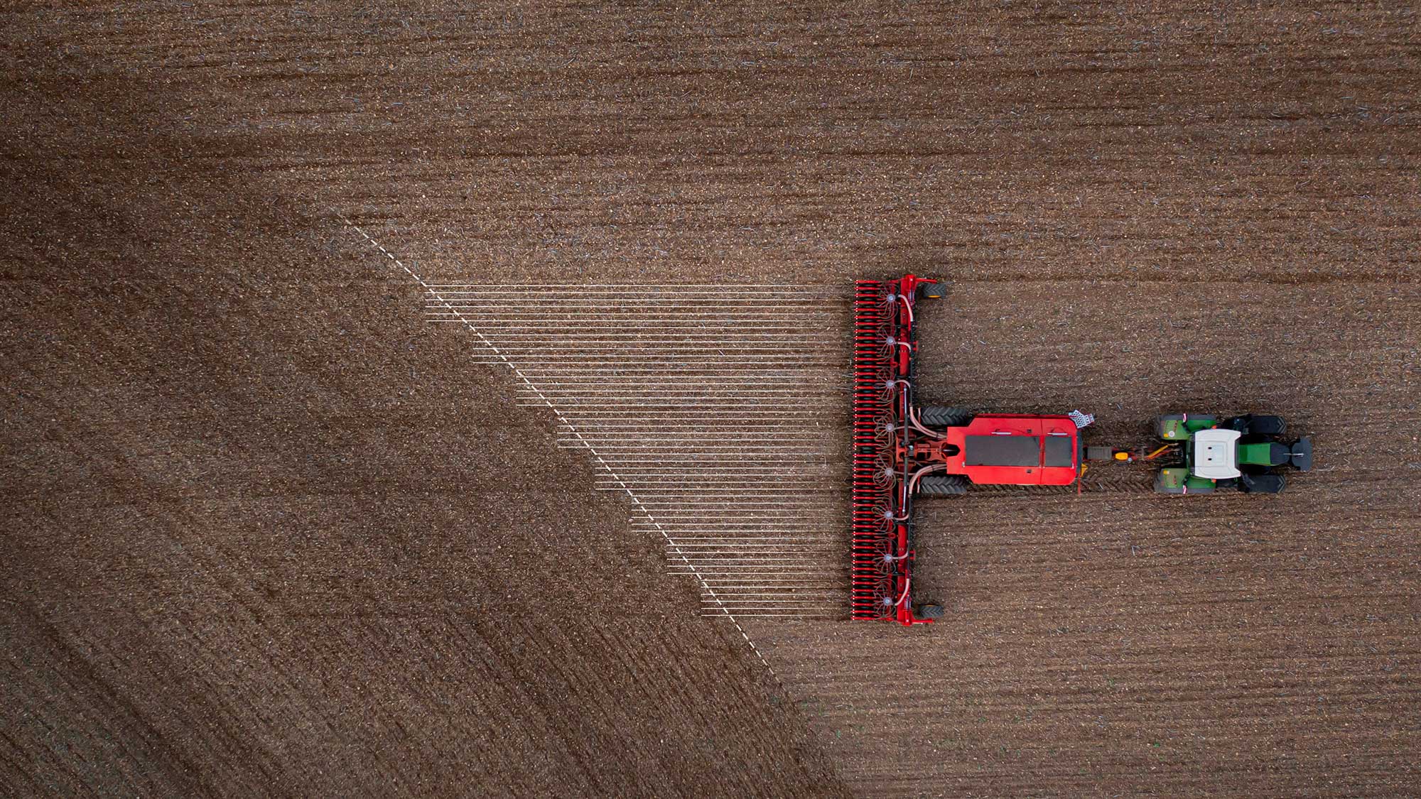 Aerial image showing sectional control