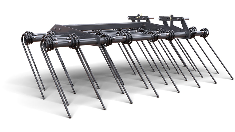 3- or 4-bar coil harrow