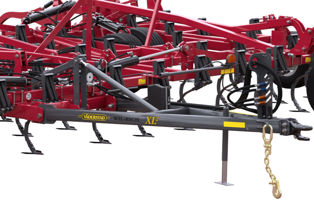 Illustration of the level lift hitch on a Wil-Rich XL2 field cultivator